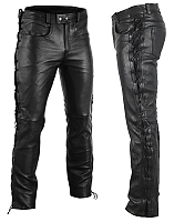 Nahkahousut Unisex Lace Up Nauhahousut Buffalo Skin Mc Nahkahousut - Mcv