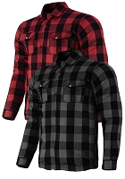 Biker-Shirt Red/Grey Ce-A Flanell Mp-Paita