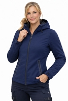 Lady Bandit Armor Navyblue Softshell Ce-Aa Kaikisään Moottoripyörätakki