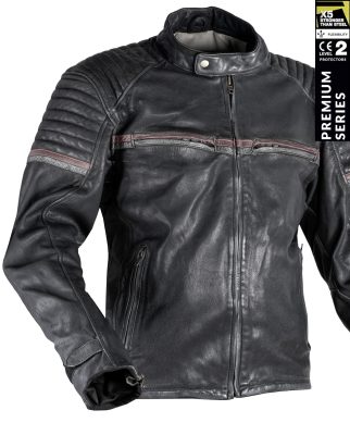 Stealth 92X Vintage Musta Goatnappa Ce Premium Mc Nahkatakki