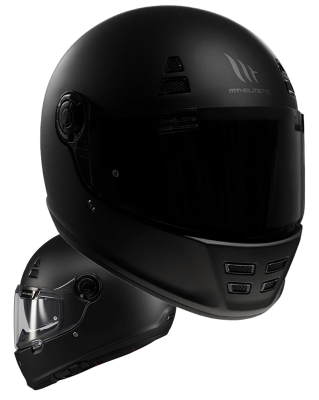 Retro Mt Black Edition Sv Matt Ece 22.06 Moottoripyöräkypärä