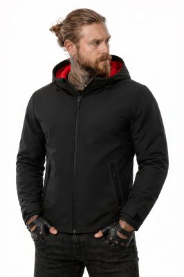 Bandit Armor Black-Red Softshell Ce-Aa Moottoripyörätakki