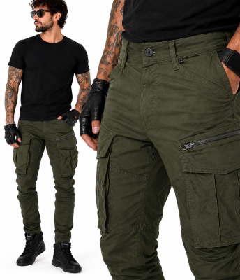 Streetcargo Armygreen Ce-Aa Vettä Hylkivät Kevlar Moottoripyörähousut