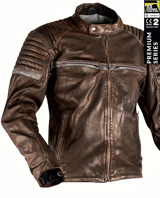 Stealth 92X Vintage Brown Goatnappa Ce Premium Mc Nahkatakki