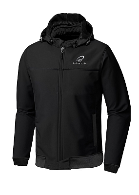 Black Premium Soft Shell Motorcycle Hoodie Black Ce-A Moottoripyörätakki