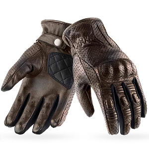 Armour C22 Summer Vintage Brown Moottoripyörän Nahkasäsineet