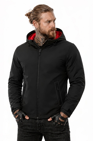 Bandit Armor Black-Red Softshell Ce-Aa Moottoripyörätakki