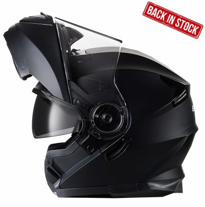 Bno Flipup-2 Matte Musta Sunvisor Mc Kypärä