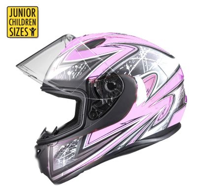 Sa03 Junior Pink Shiny Mc -Kypärä