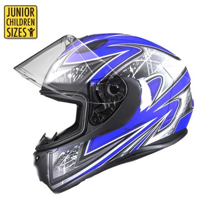 Sa03 Junior Blue Shiny Mc -Kypärä