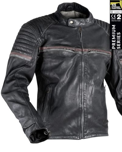 Stealth 92X Vintage Musta Goatnappa Ce Premium Mc Nahkatakki