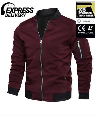 Kevlar Bomber -Takki Ce Aa 17092:2020 Winered Mc -Takki - Mcv