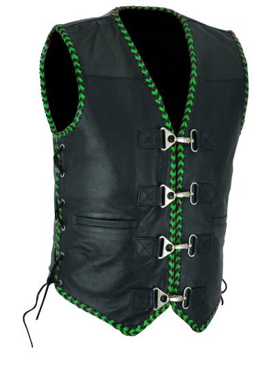 Anarcho Club Greenrib Vest Nahkaliivi