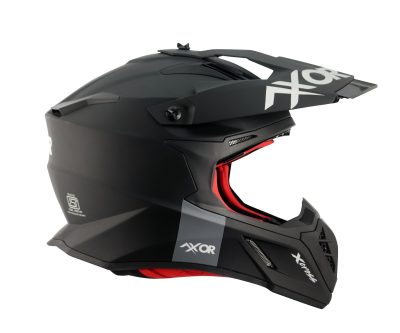 Sniper Solid Matt Black Motocross Cross Kypärä Mcv