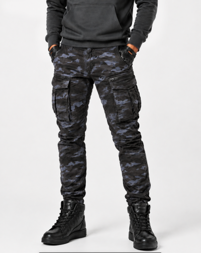 Streetcargo Dark Urban Camo Ce-Aa Vettä Hylkivät Kevlar Moottoripyörähousut