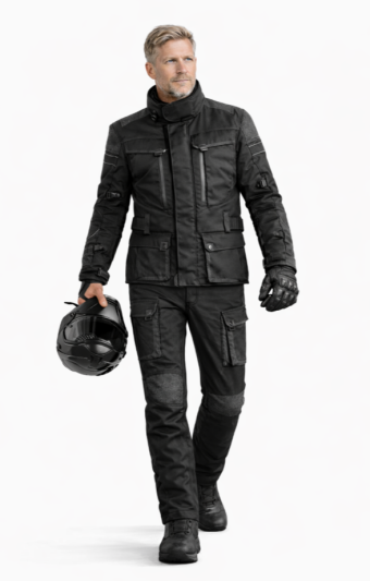 Dynatech Black Allweather -takki + Housut