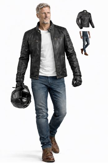 MEN VINTAGE PACK  Nahkatakki & Kevlar-farkut