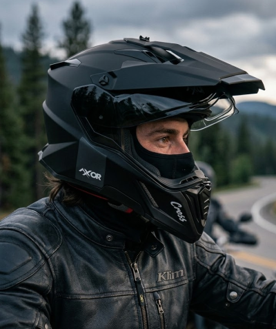 Adventure Xcross Dualvisor Matt Black Ece 22-06 Mp Kypää