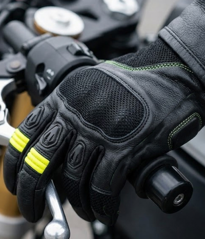 Gp Airflow Hi-Vis Keltaiset Lyhyet Moottoripyöräkäsineet