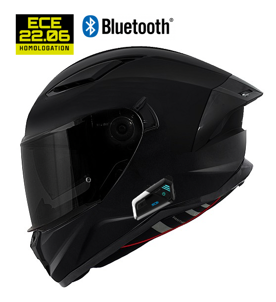 Bluetooth Darkknight Panther Matt Black 9X Solo Aurinko Mc Kypää