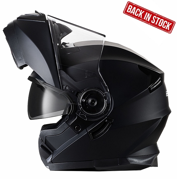 Bno Flipup-2 Matte Musta Sunvisor Mc Kypärä