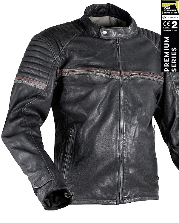 Stealth 92X Vintage Musta Goatnappa Ce Premium Mc Nahkatakki
