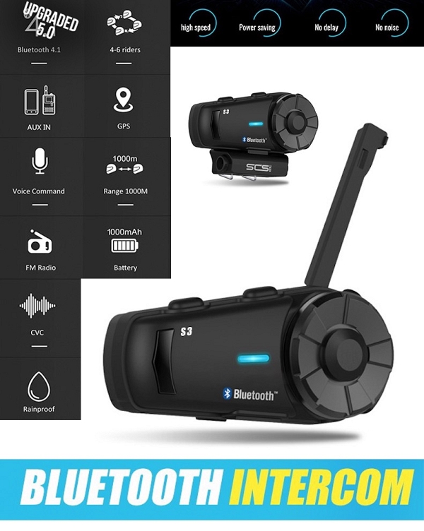 Scs S3 Bluetooth 5.0 Radio Voice Hd Ääni Intercom