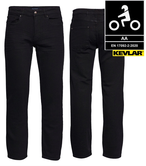 Kevlar Jeans Black - Tavallinen Jalka Ce Aa Stretch Mc -Farkut - Mcv