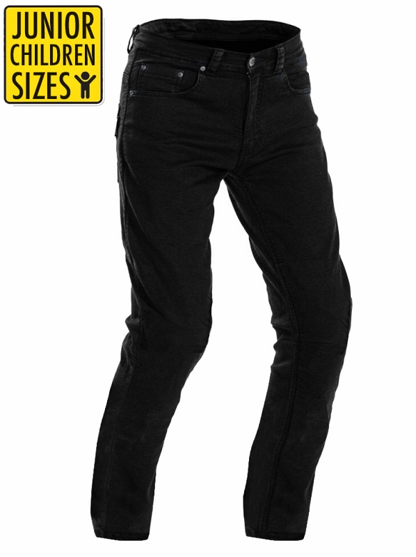 Junior Child Ce Kevlar Farkut Mustat Mc Farkut - Mcv