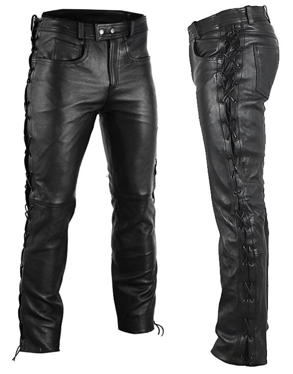 Nahkahousut Unisex Lace Up Nauhahousut Buffalo Skin Mc Nahkahousut - Mcv