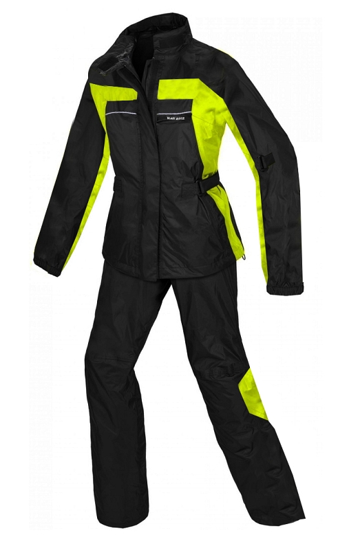 Sadepuku Kaksiosainen Unisex Musta/Neonkeltainen Rainsuit - Mcv
