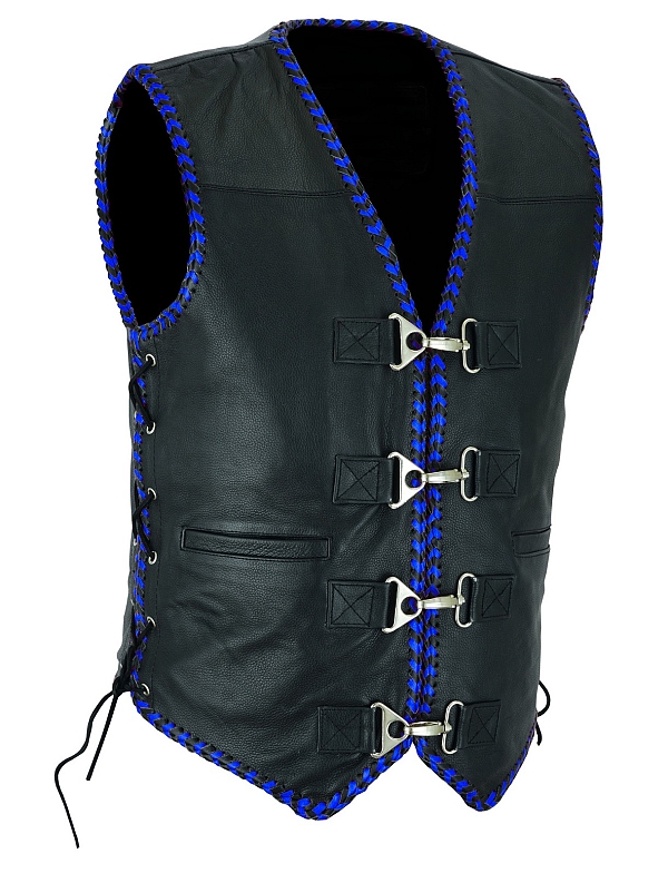 Anarcho Club Bluerib Vest Nahkaliivi