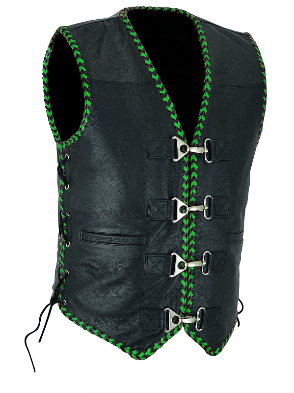 Anarcho Club Greenrib Vest Nahkaliivi