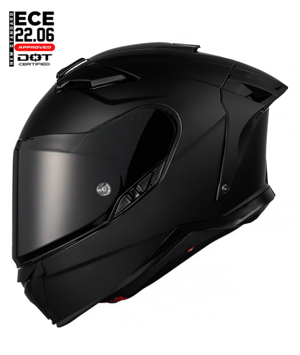 Darkrider Echo Sv 22-06 Matt Black Aurinkovisiiri Mp Kypärä Mcv