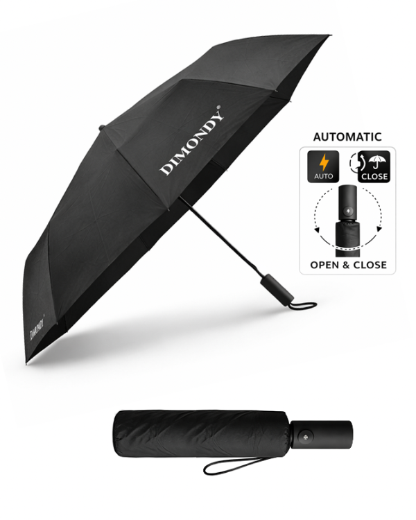 Dimondy Bikers Sateenvarjo Quick Open & Close System