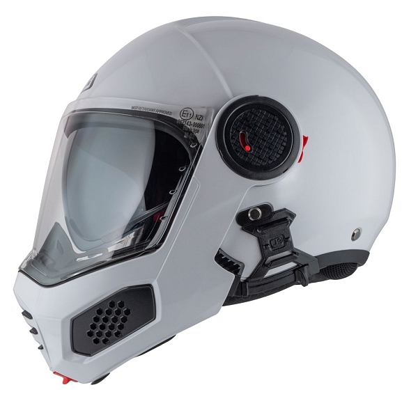 Ghostfighter Duo Nz 22-06 Pearl White Avattava Mp-Kypärä