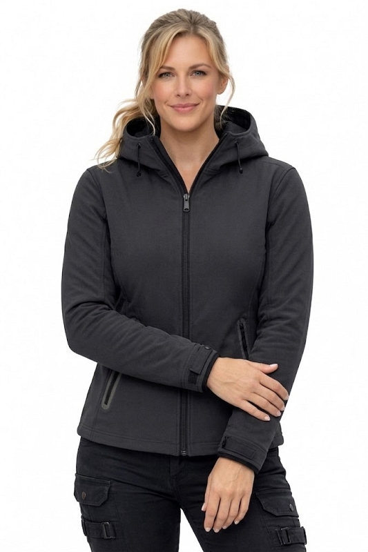 Lady Bandit Armor Darkgrey Softshell Ce-Aa Kaikisään Moottoripyörätakki