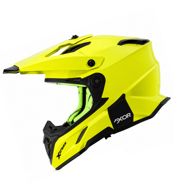 Axor X-Cross Solid Fluor Yellow Motocross Cross Kypärä 