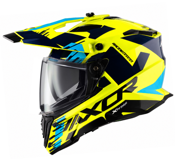 Adventure Xcross Dualvisor D/V X1 Fluor Yellow Ece 22-06 Mp Kypää