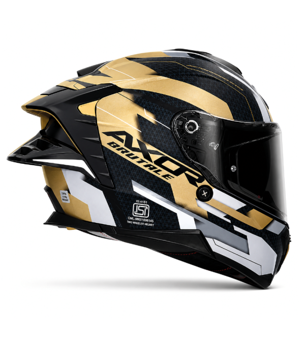 Brutale Plexus Black Gold Ece 22.06 Aurinkosuirto Mp Kypärä