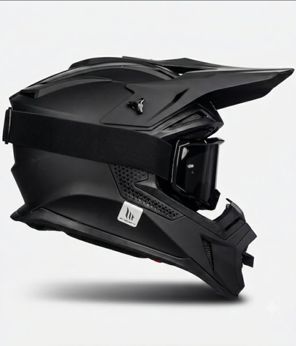 Mt Sniper Matt Black Motocross Cross Kypärä 