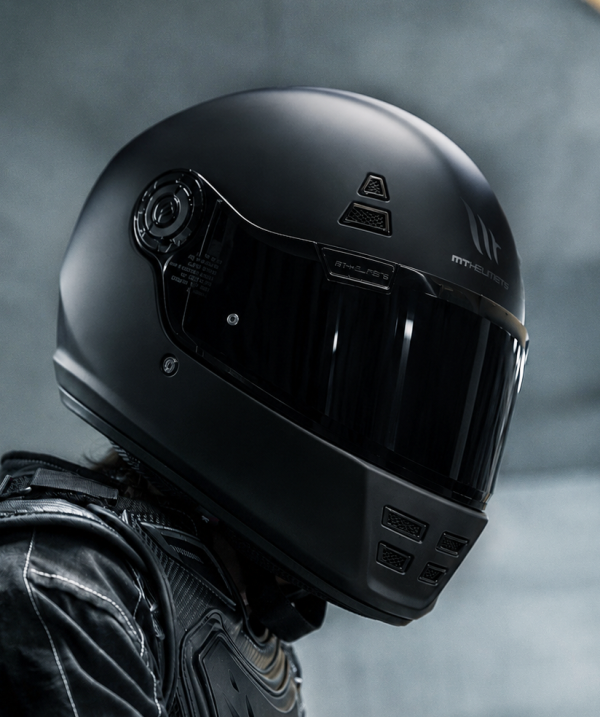 Retro Mt Black Edition Sv Matt Ece 22.06 Moottoripyöräkypärä