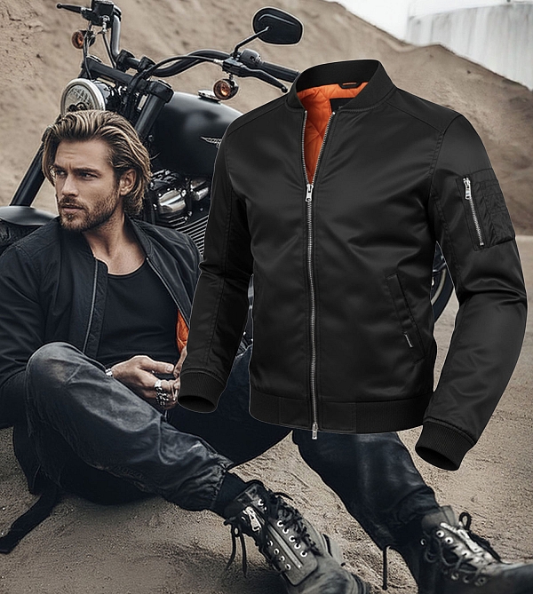 Kevlar Bomber-Takki Ce Aa 17092:2020 Musta Mc-Takki - Mcv