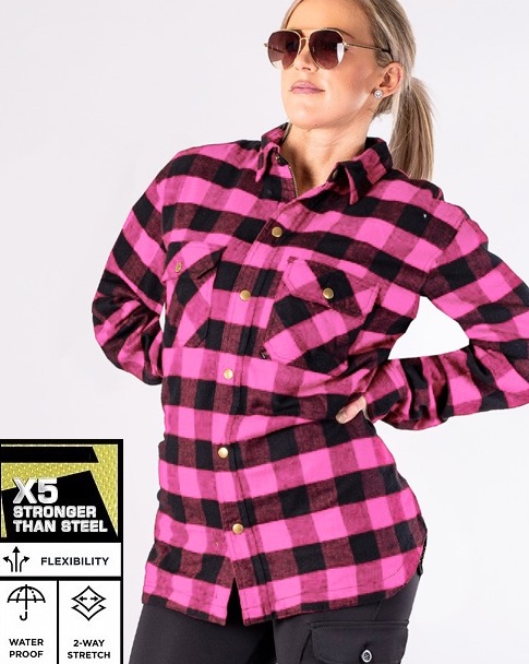 Lady Flannel Ce HyvÄksytty. Premium Pink VedenpitÄvÄ Mc-paita