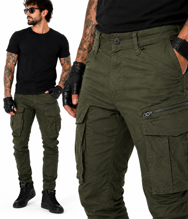 Streetcargo Ce-Aa Wp Vedenpitävä Kevlar Armygreen Moottoripyörähousut