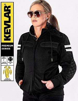 Lady Rivalblack Kevlar Ce 17092:2020 VedenpitÄvÄ Mc-huppa