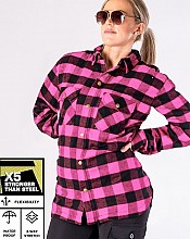 Lady Flannel Ce HyvÄksytty. Premium Pink VedenpitÄvÄ Mc-paita