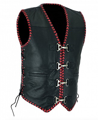 Anarcho Club Redrib Vest Nahkaliivi