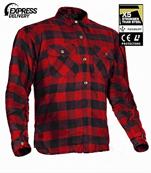 Kevlar-paita Punainen Musta Ce 17092:2020 Flanneli Mc-paita - Mcv