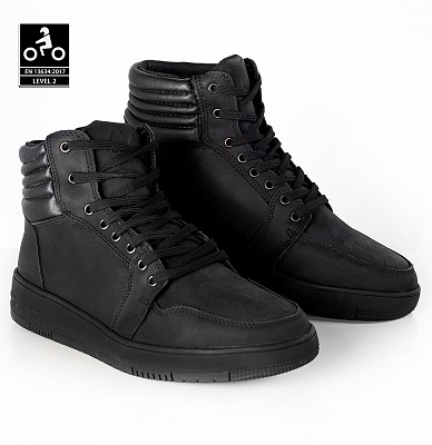 Black Street Air Ankle Motorcycle Boot Fullblack MoottoripyÖrÄten Lenkkarit